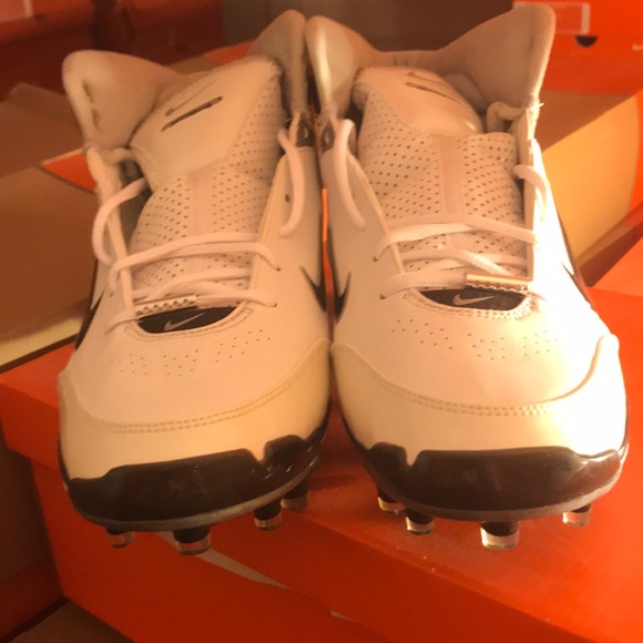 Nike football cleats air zoom assassin td white 13
